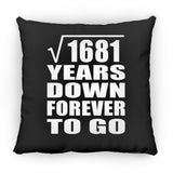 41st Anniversary Square Root of 1681 Years Down Forever To Go - Throw Pillow Black