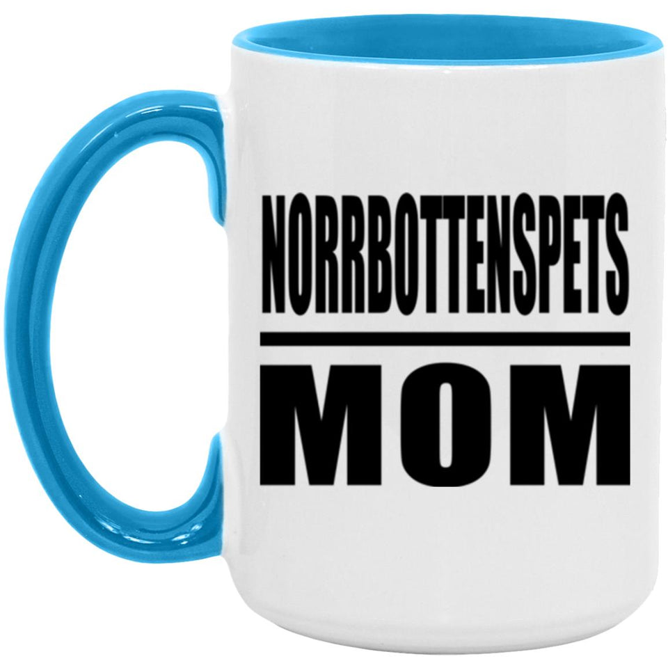Norrbottenspets Mom - 15oz Accent Mug Blue