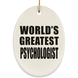 World's Greatest Psychologist - Oval Ornament