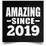 5th Birthday Amazing Since 2019 - Poster Square