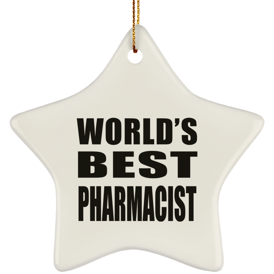 World's Best Pharmacist - Star Ornament