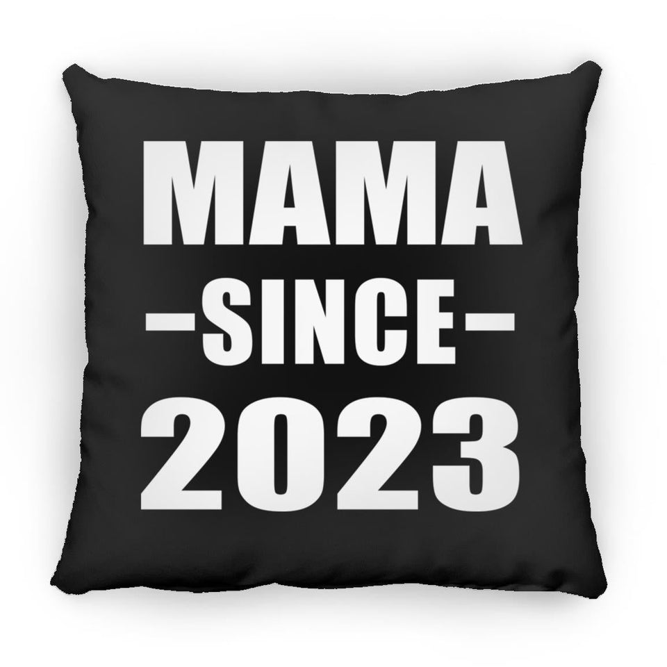 Mama Since 2023 - Throw Pillow Black