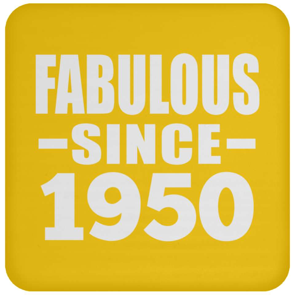 74th Birthday Fabulous Since 1950 - Drink Coaster