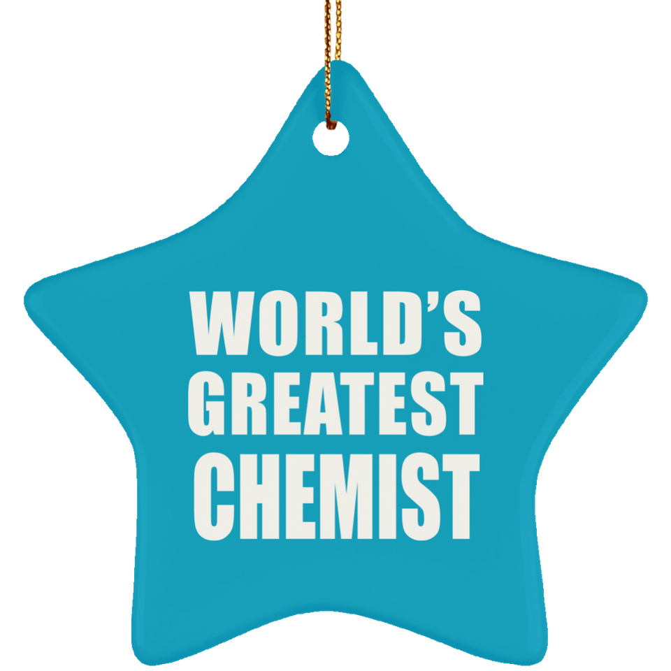 World's Greatest Chemist - Star Ornament