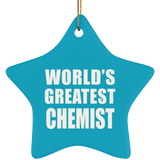 World's Greatest Chemist - Star Ornament