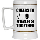 3rd Anniversary Cheers To Square Root of 9 Years Together - Beer Stein
