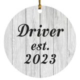 Driver Established Est. 2023 - Circle Ornament F