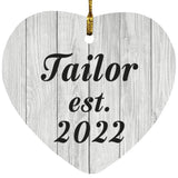 Tailor Established Est. 2022 - Heart Ornament F