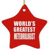 World's Greatest Meteorologist - Star Ornament