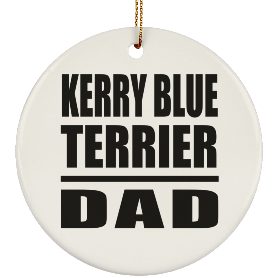 Kerry Blue Terrier Dad - Circle Ornament