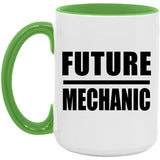 Future Mechanic - 15oz Accent Mug Green