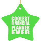 Coolest Financial Planner Ever - Star Ornament