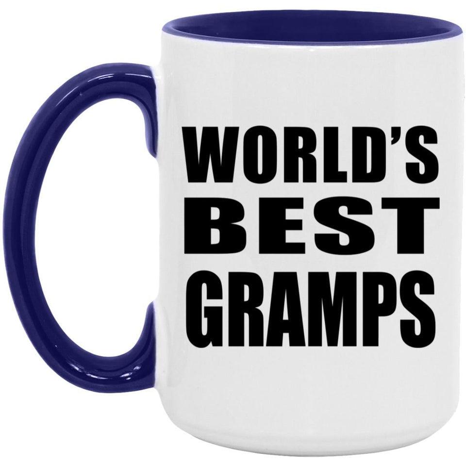 World's Best Gramps - 15oz Accent Mug Purple