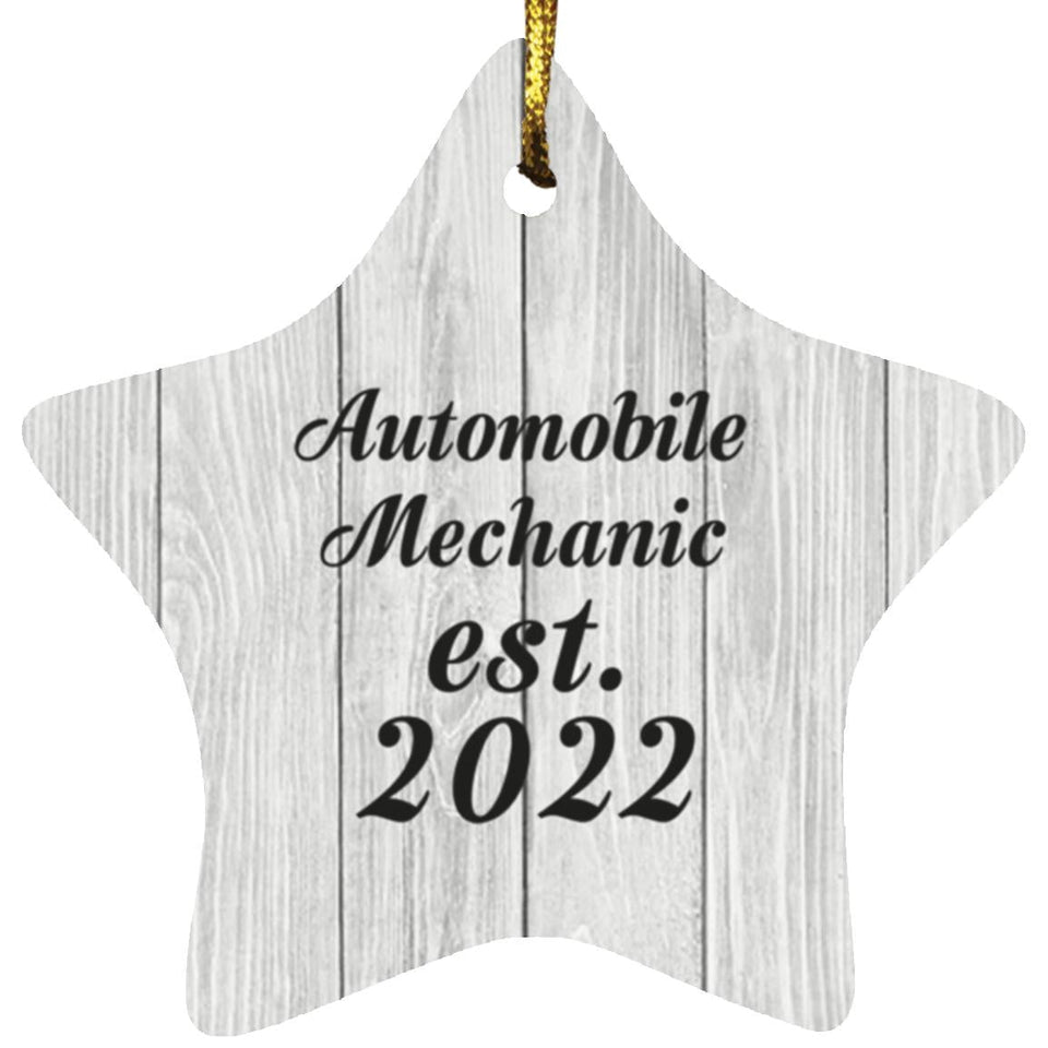 Automobile Mechanic Established Est. 2022 - Star Ornament F