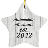 Automobile Mechanic Established Est. 2022 - Star Ornament F