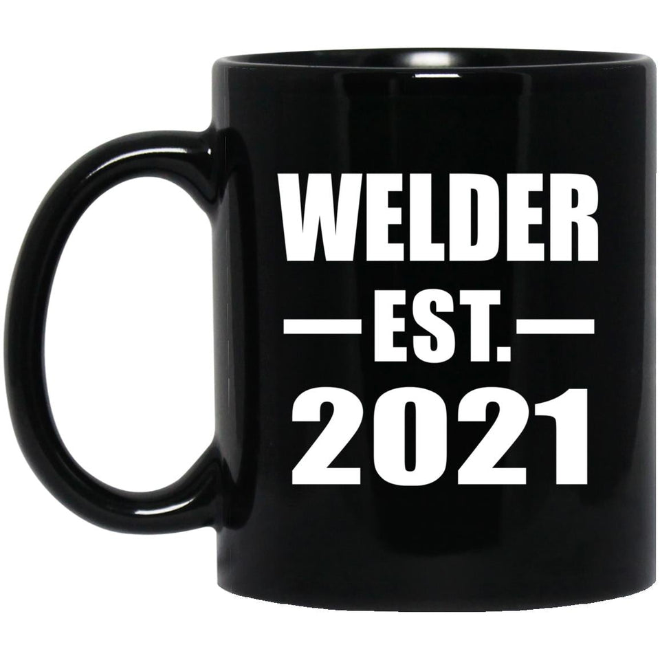 Welder Established EST. 2021 - 11oz Coffee Mug Black