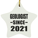 Geologist Since 2021 - Star Ornament
