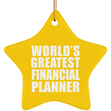 World's Greatest Financial Planner - Star Ornament