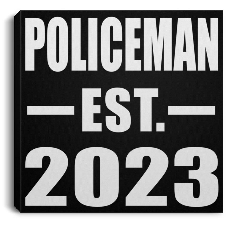 Policeman Established EST. 2023 - Canvas Square
