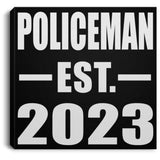 Policeman Established EST. 2023 - Canvas Square
