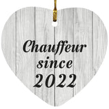 Chauffeur Since 2022 - Heart Ornament F