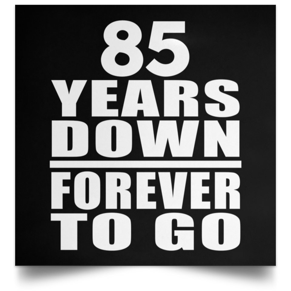 85th Anniversary 85 Years Down Forever to Go - Poster Square