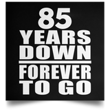 85th Anniversary 85 Years Down Forever to Go - Poster Square
