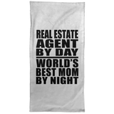 Real Estate Agent By Day World's Best Mom By Night - Hand Towel