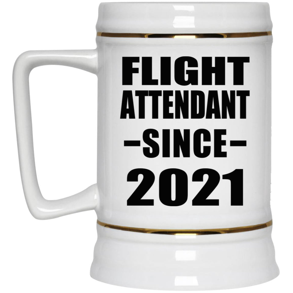 Flight Attendant Since 2021 - Beer Stein