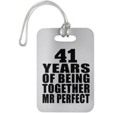 41st Anniversary 41 Years Of Being Mr Perfect - Luggage Bag Tag