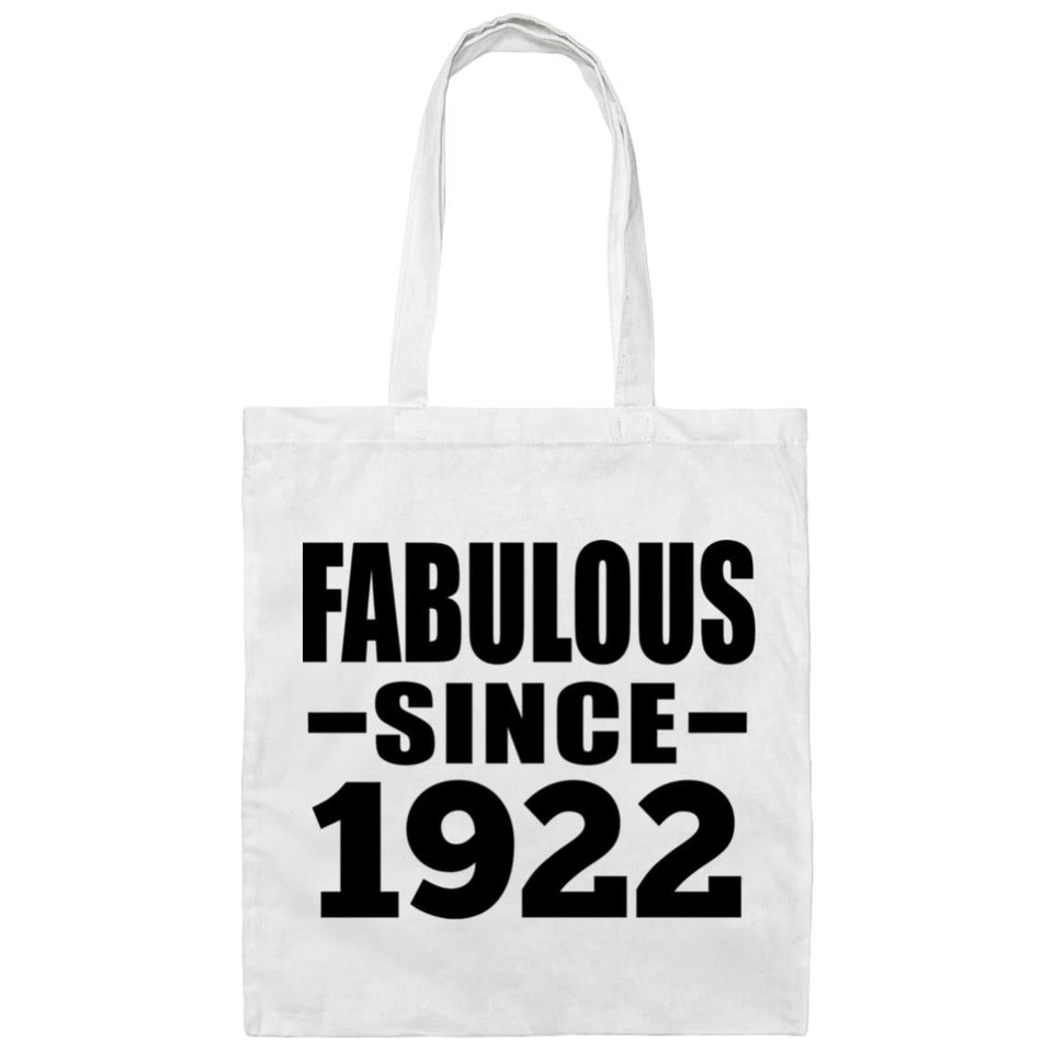 102nd Birthday Fabulous Since 1922 - Tote Bag White