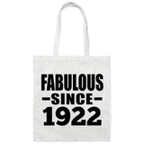 102nd Birthday Fabulous Since 1922 - Tote Bag White