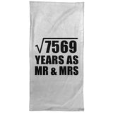 87th Anniversary Square Root of 7569 Years As Mr & Mrs - Hand Towel