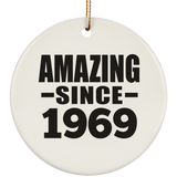 55th Birthday Amazing Since 1969 - Circle Ornament