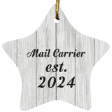 Mail Carrier Established Est. 2024 - Star Ornament F