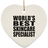World's Best Skincare Specialist - Heart Ornament