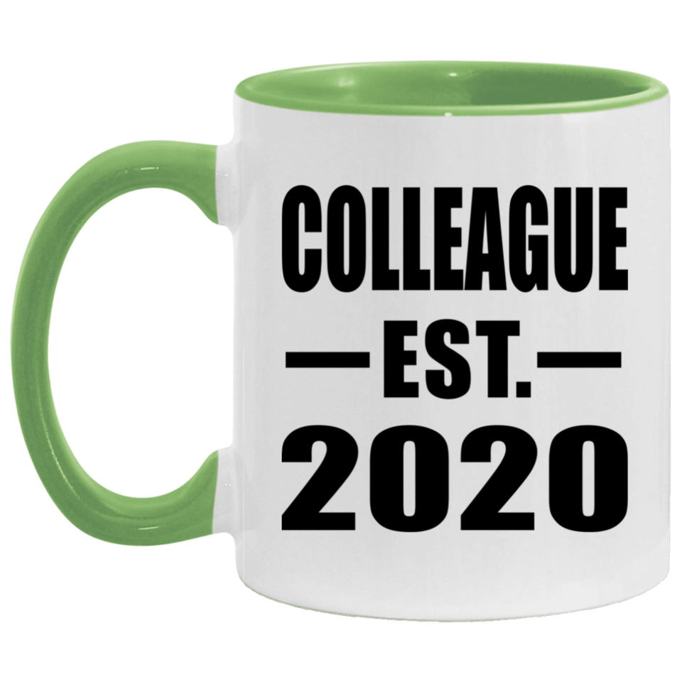 Colleague Established EST. 2020 - 11oz Accent Mug Green