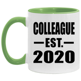 Colleague Established EST. 2020 - 11oz Accent Mug Green