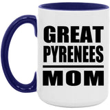 Great Pyrenees Mom - 15oz Accent Mug Purple