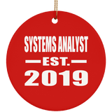 Systems Analyst Established EST. 2019 - Circle Ornament