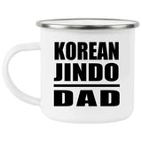 Korean Jindo Dad - 12oz Camping Mug