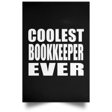Coolest Bookkeeper Ever - Poster Portrait