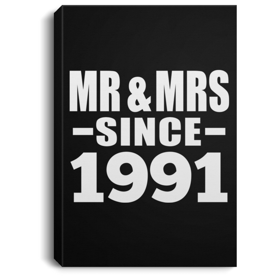 33rd Anniversary Mr & Mrs Since 1991 - Canvas Portrait