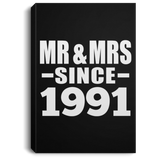 33rd Anniversary Mr & Mrs Since 1991 - Canvas Portrait