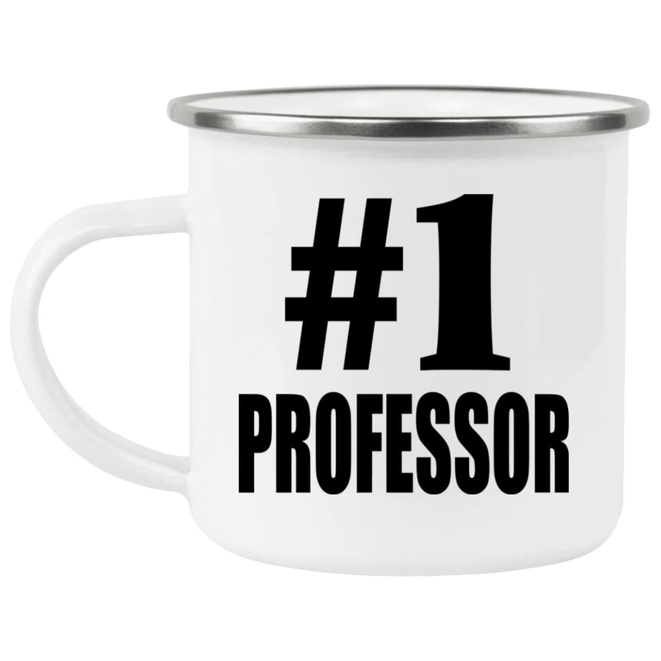 Number One #1 Professor - 12oz Camping Mug