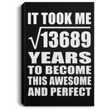 117th Birthday Took Square Root of 13689 Years To Awesome - Canvas Portrait