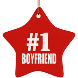 Number One #1 Boyfriend - Star Ornament
