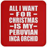 All I Want For Christmas Is My Peruvian Inca Orchid - Coaster