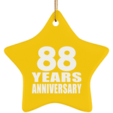 88th Anniversary 88 Years - Star Ornament