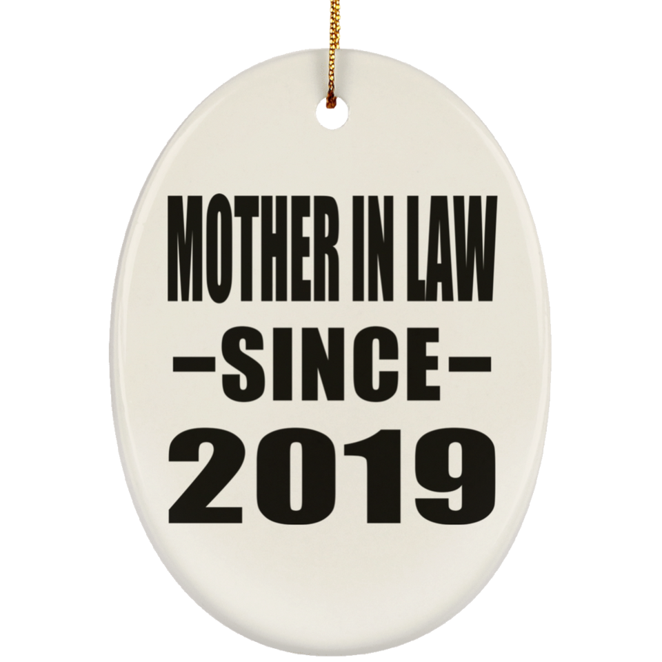 Mother In Law Since 2019 - Oval Ornament